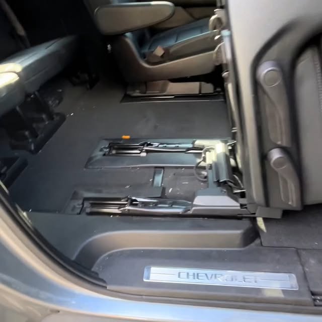 Chevrolet cabin floor and seat rails from Jetty Forge’s Instagram